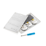 Carte pour retrouver son portefeuille compatible avec Apple Find My couleur blanc quatrième vue