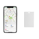Carte pour retrouver son portefeuille compatible avec Apple Find My couleur blanc cinquième vue