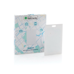 Carte pour retrouver son portefeuille compatible avec Apple Find My couleur blanc vue avec boîte