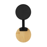 Support magnétique pour téléphone en plastique recyclé et bambou couleur noir neuvième vue