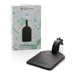 Étiquette de suivi pour bagage avec Find My de Apple couleur noir vue avec boîte