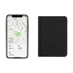 Porte-passeport traçable avec localisation Find My de Apple couleur noir sixième vue