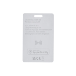 Carte ultra-mince de suivi pour portefeuille avec Find My couleur blanc troisième vue