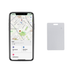Carte ultra-mince de suivi pour portefeuille avec Find My couleur blanc cinquième vue