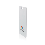 Carte ultra-mince de suivi pour portefeuille avec Find My couleur blanc vue avec logo