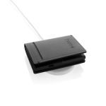 Portefeuille en polyester avec traceur connecté à Find My couleur noir quatrième vue