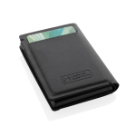 Portefeuille en polyester avec traceur connecté à Find My couleur noir septième vue