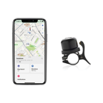 Sonnette de vélo avec localisateur compatible avec Find My couleur noir sixième vue