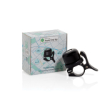 Sonnette de vélo avec localisateur compatible avec Find My couleur noir vue avec boîte