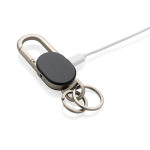 Porte-clés avec localisateur rechargeable compatible avec Find My couleur noir troisième vue