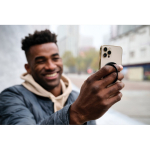 Support écologique avec aimant extra puissant pour téléphone couleur gris vue d'ambiance 2