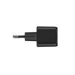Chargeur double en plastique recyclé avec prise européenne 20W couleur noir septième vue