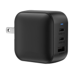 Chargeur ultra-rapide pour plusieurs pays avec 3 sorties 70W couleur noir