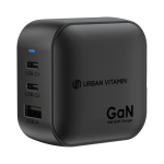 Chargeur ultra-rapide pour plusieurs pays avec 3 sorties 70W couleur noir vue 12