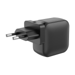 Chargeur ultra-rapide pour plusieurs pays avec 3 sorties 70W couleur noir cinquième vue