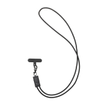 Câble avec cordon de mobile écologique avec 3 ports de charge couleur gris avec zone d'impression