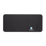 Plateau en polyester recyclé avec chargeur sans fil 3 en 1 couleur noir cinquième vue