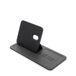 Plateau en polyester recyclé avec chargeur sans fil 3 en 1 couleur noir avec zone d'impression