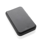Étui de voyage en matériaux recyclés avec charge 3 en 1 couleur noir cinquième vue