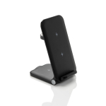 Chargeur sans fil 3 en 1 en aluminium recyclable 15W couleur noir