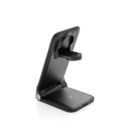 Chargeur sans fil 3 en 1 en aluminium recyclable 15W couleur noir cinquième vue
