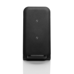 Chargeur sans fil 3 en 1 en aluminium recyclable 15W couleur noir septième vue