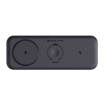 Chargeur magnétique 3 en 1 avec charge sans fil magnétique 15W couleur noir huitième vue
