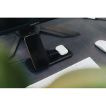 Chargeur magnétique 3 en 1 avec charge sans fil magnétique 15W couleur noir vue d'ambience 3