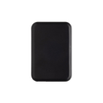 Powerbank sans fil magnétique en plastique recyclé 5 000 mAh couleur noir quatrième vue