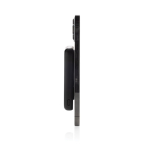 Powerbank sans fil magnétique en plastique recyclé 5 000 mAh couleur noir cinquième vue