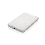 Powerbank avec charge sans fil magnétique et indicateur 5 000 mAh couleur argenté