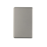 Powerbank avec charge sans fil magnétique et indicateur 5 000 mAh couleur argenté deuxième vue