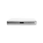 Powerbank avec charge sans fil magnétique et indicateur 5 000 mAh couleur argenté quatrième vue