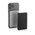 Powerbank avec charge sans fil magnétique et indicateur 5 000 mAh couleur argenté vue générale