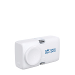 Chargeur pour montre et plusieurs appareils avec puissance de 20W couleur blanc avec zone d'impression