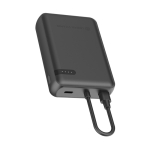Batterie externe avec double charge simultanée et puissance 20W couleur noir quatrième vue