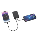 Batterie externe avec double charge simultanée et puissance 20W couleur noir cinquième vue