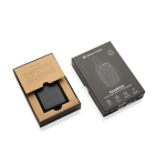 Batterie externe avec double charge simultanée et puissance 20W couleur noir vue avec boîte
