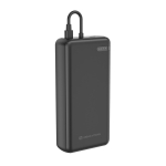 Powerbank écologique pour 2 appareils avec indicateur de charge 20W couleur noir