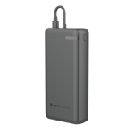 Powerbank écologique pour 2 appareils avec indicateur de charge 20W couleur noir troisième vue