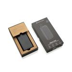 Powerbank écologique pour 2 appareils avec indicateur de charge 20W couleur noir vue avec boîte