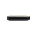Powerbank magnétique en bambou avec charge sans fil 5 000 mAh couleur noir quatrième vue