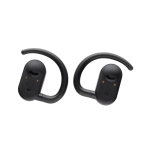 Écouteurs sans fil avec microphone pour appels BT 5.3 couleur noir troisième vue