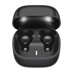 Écouteurs sans fil avec fonction appel et étanchéité IPX 4 couleur noir troisième vue