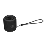 Enceinte en matériaux recyclés avec microphone intégré couleur noir deuxième vue