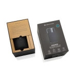 Enceinte écologique avec son haute qualité et subwoofer 10W couleur noir vue avec boîte