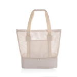 Élégant sac isotherme 2 en 1 en RPET avec doublure PEVA 20L couleur beige