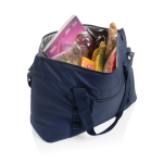 Sac isotherme XL en RPET avec deux poignées et sangle d'épaule 30L couleur bleu marine cinquième vue