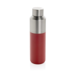 Gourde thermique en acier recyclé avec bouchon antifuite 600ml couleur rouge