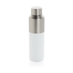 Gourde thermique en acier recyclé avec bouchon antifuite 600ml couleur blanc